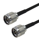 Premium Phantom Cables Times Microwave LMR-240 Ultra Flex N-Type Male to N-Type Male Cable