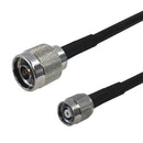 Premium Phantom Cables Brand RF-240 N-Type Male to TNC-RP (Reverse Polarity) Male Cable