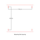 Wall Mount Swing Cabinet 12U x 18.5" Usable Depth - Perforated Doors - Black