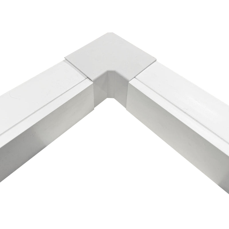 Inside Corner for 50mm x 50mm Raceway - White