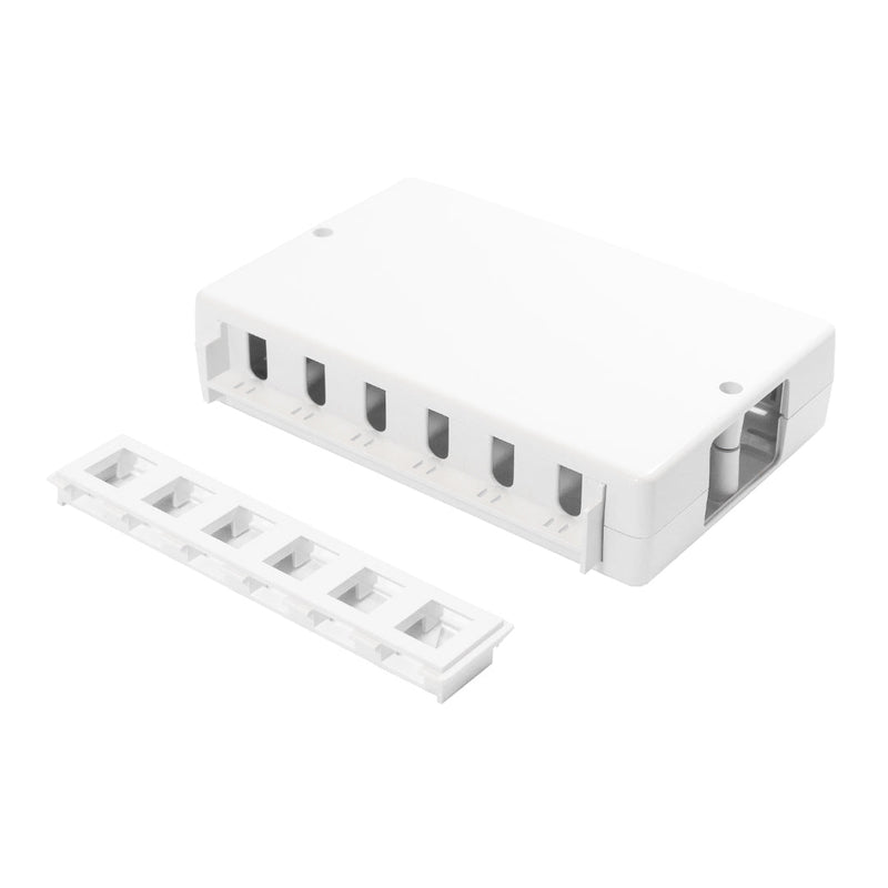 Surface Box 6 Port or 12 Port - White