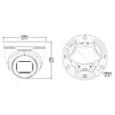 8MP Varifocal Turret IP Camera - 2.8~12mm - Smart IR - IK10 IP67 Rated - White