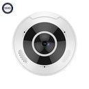 12MP Fisheye IP Camera - 1.8mm Fixed Lens - WDR - Microphone/Speaker - IP67 IK10 Rated - White