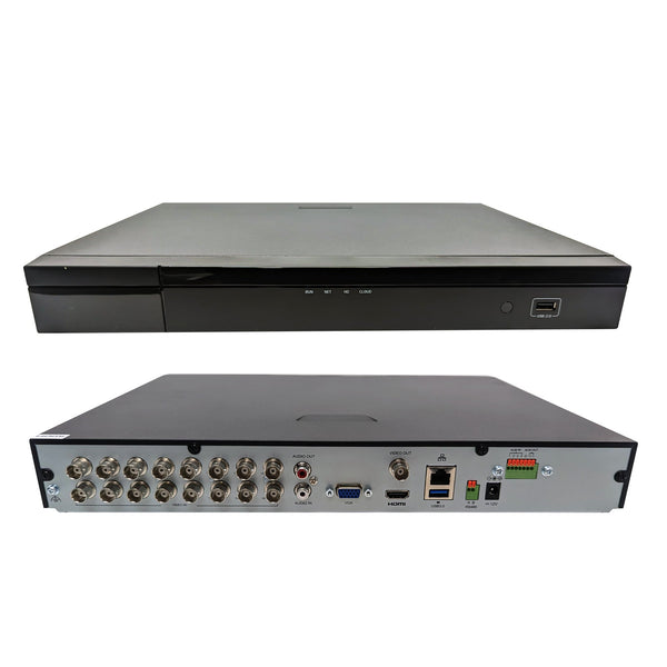 16-Channel Analog / 8-Channel IP HD-TVI, AHD, CVI, CVBS, DVR (XVR) - 2x SATA