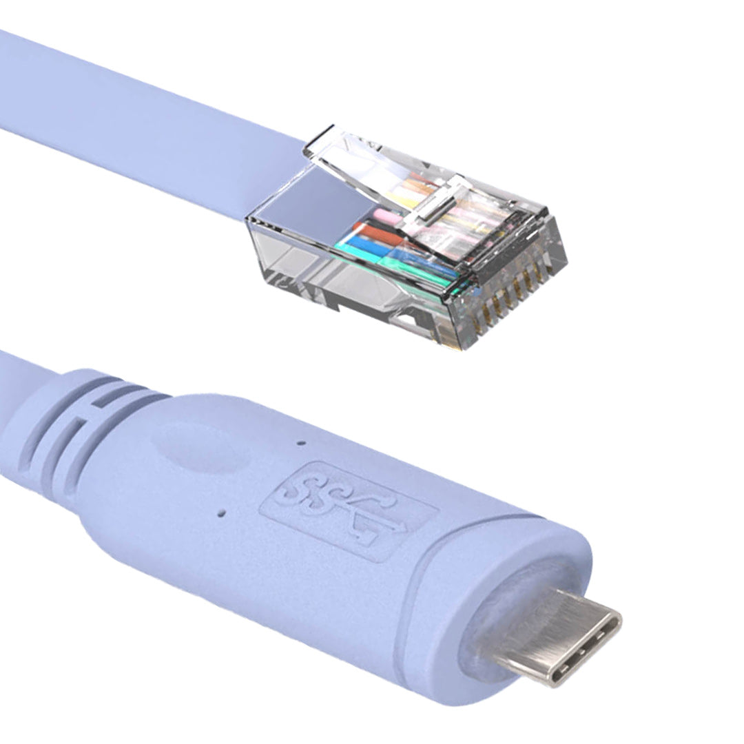 6ft USB Type-C Male to RJ45 Male Cisco Console Cable - Light Blue