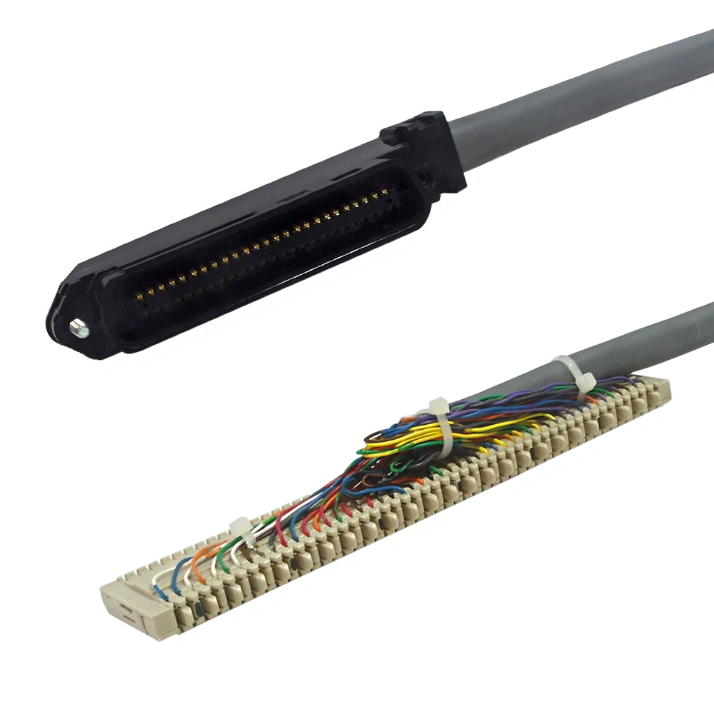 Premium Phantom Cables Telco 50 Cat3 90-Degree Male to BIX QCBIX1A