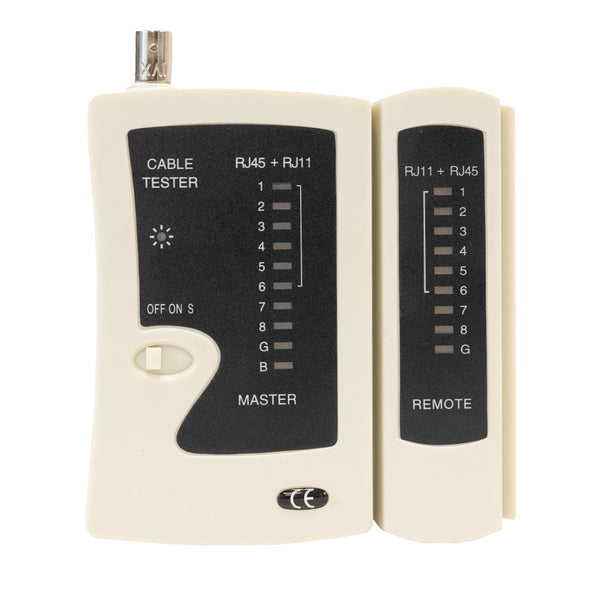 Network Cable Tester for RJ45 UTP/STP, RJ11, RJ12 and BNC Cables