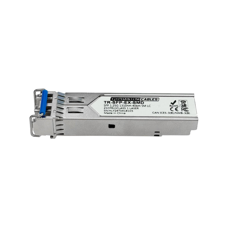 1000base-LX SFP 1310nm SM LC Transceiver, 40km - Industrial DOM