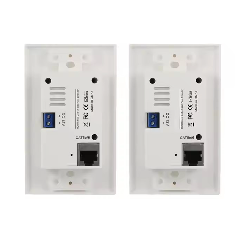 HDMI Wall Plate Extender Over CAT5E/CAT6 UTP Cable 50M - IR - 1080p