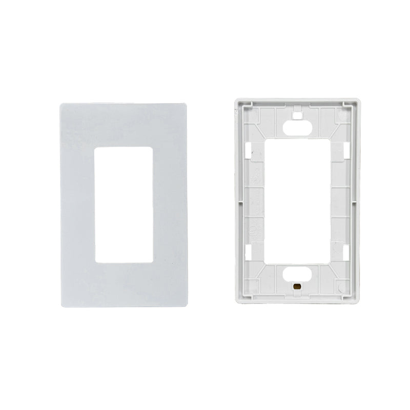 Decora Screw-Less Wall Plate - Single Gang - White