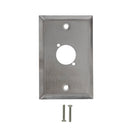 Single Gang, 1 X D-Cut Stainless Steel Wall Plate