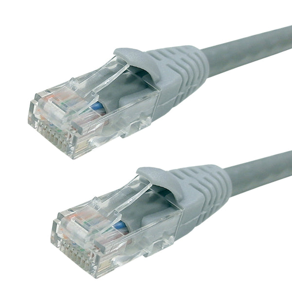 RJ45 Cat6 Plenum UTP Solid Patch Cable - CMP/FT6 - Grey