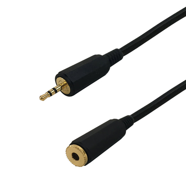Premium Phantom Cables 2.5mm Male To 3.5mm Female Cable 24AWG FT4