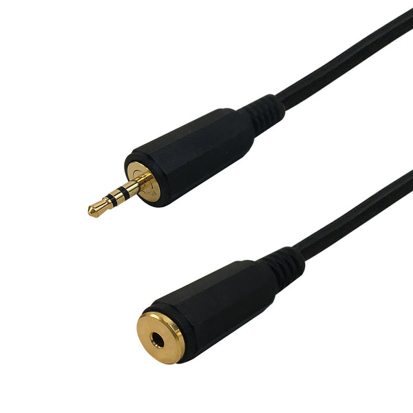 Premium Phantom Cables 2.5mm Stereo Male To Female Cable 24AWG FT4