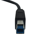 USB 3.1 Type-C Male to B Male Cable 10G 3A - Black