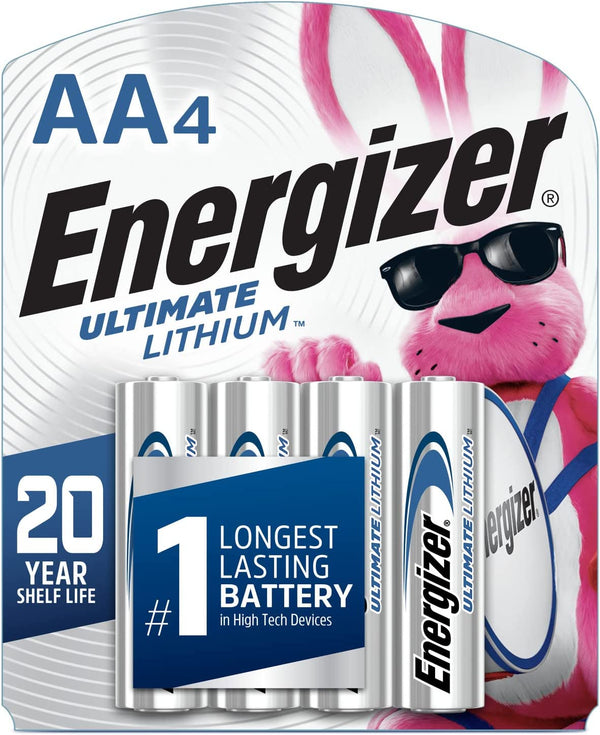 Energizer Ultimate Lithium AA Battery - 4 Per Pack