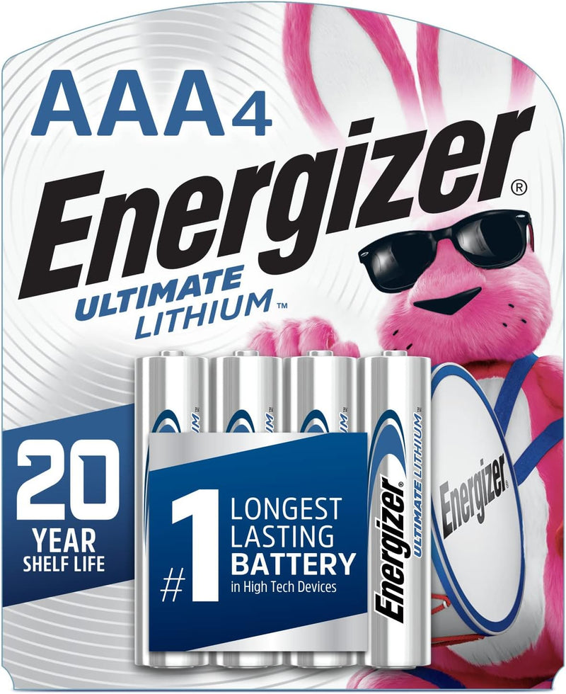 Energizer Ultimate Lithium AAA Battery - 4 Per Pack