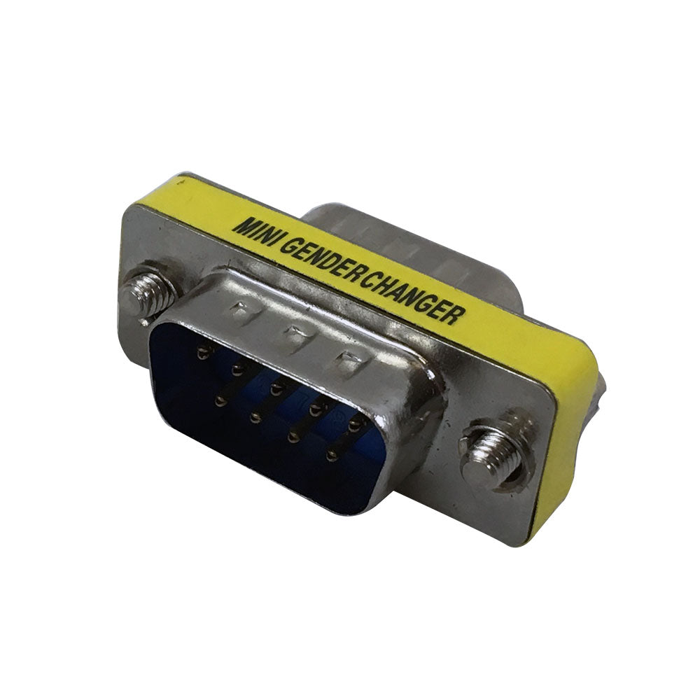 DB9 Slimline Gender Changer Male to Male