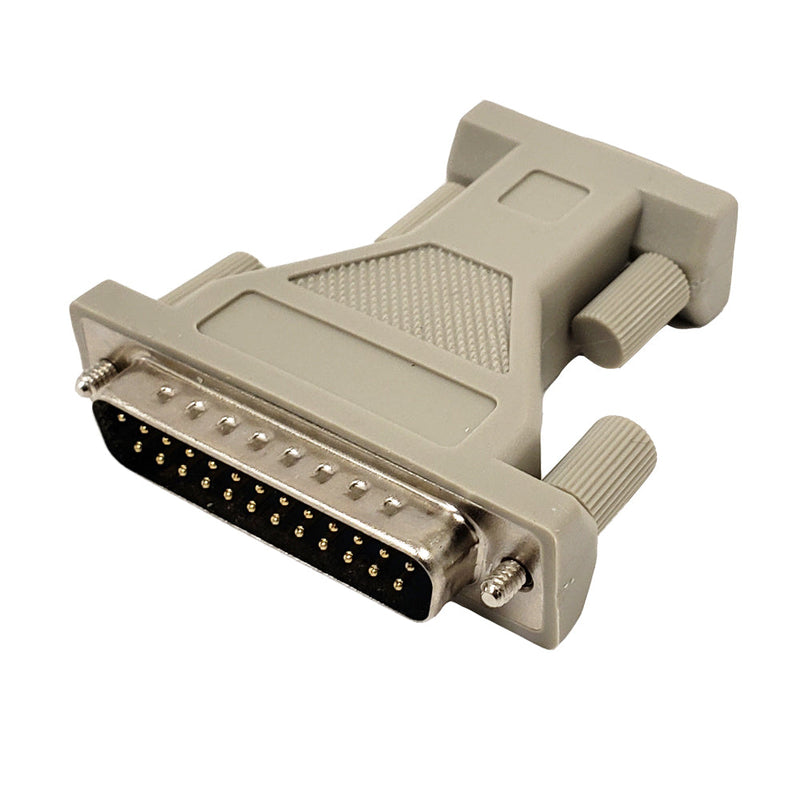 DB9 Female to DB25 Male Serial Adapter