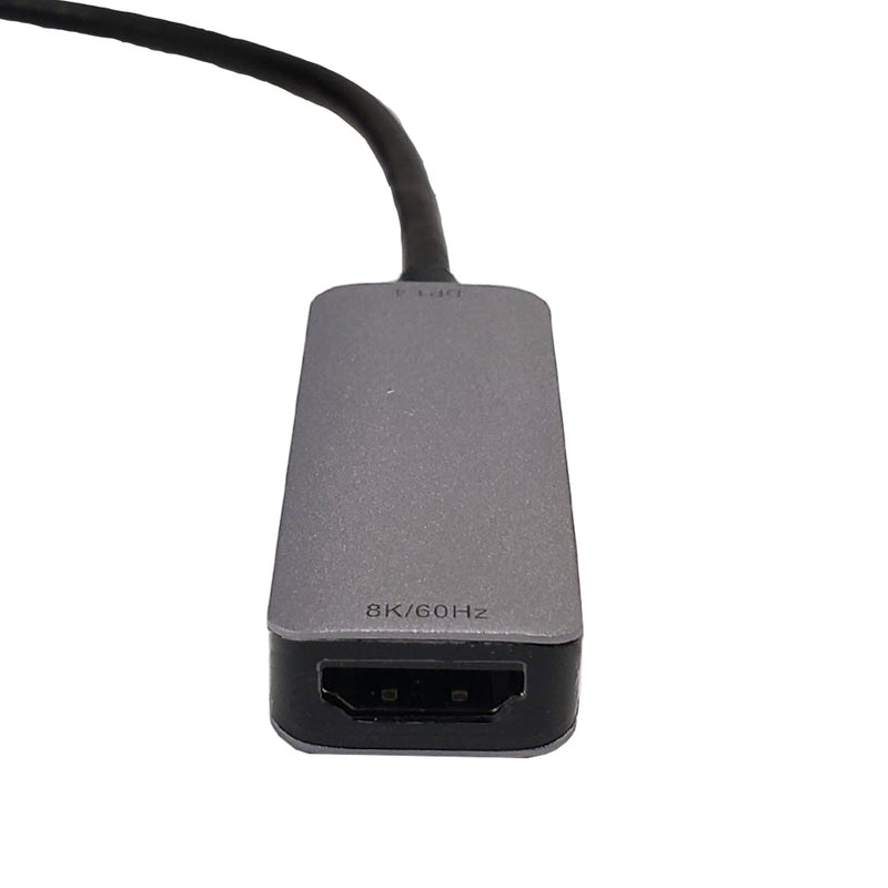 6 inch DisplayPort v1.4 Male to HDMI Female 8K@60Hz Adapter, Active