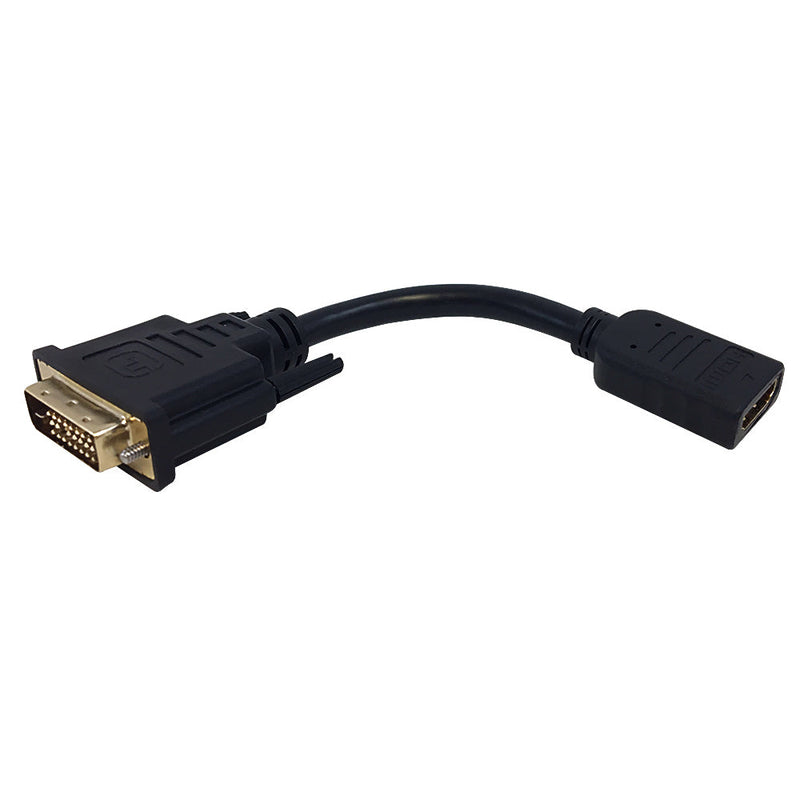 6 inch DVI Male to HDMI Female Adapter