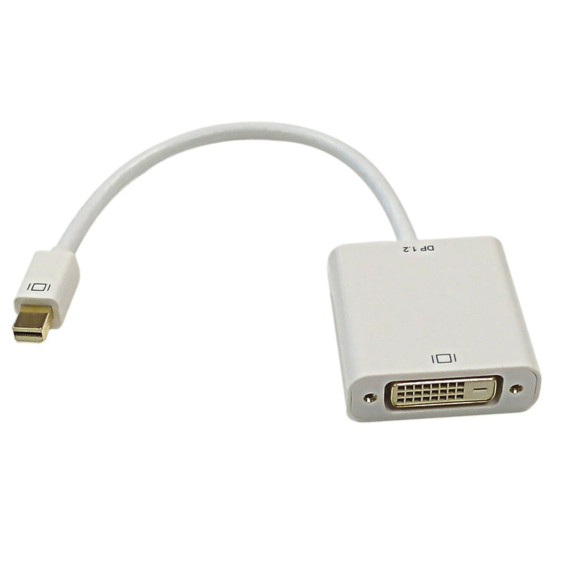 6 inch Mini-DisplayPort/Thunderbolt™ v1.2 Male to DVI Female Adapter, Active - White