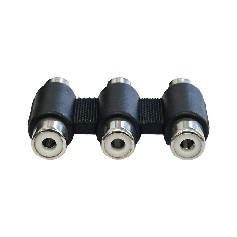 3 x RCA Female to 3 x RCA Female Coupler