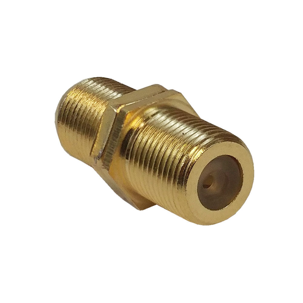 F-Type Female to Female Bulkhead, Gold Plated (1Ghz insert)