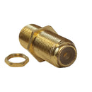F-Type Female to Female Bulkhead, Gold Plated (1Ghz insert)