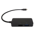 USB 3.1 Type-C to HDMI, USB-A 3.0, USB Type-C - DP 1.4 Alt Mode - Black