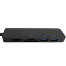 USB 3.1 Type-C to HDMI, 2x USB-A 3.0, USB Type-C, SD/Micro SD - DP 1.4 Alt Mode - Black