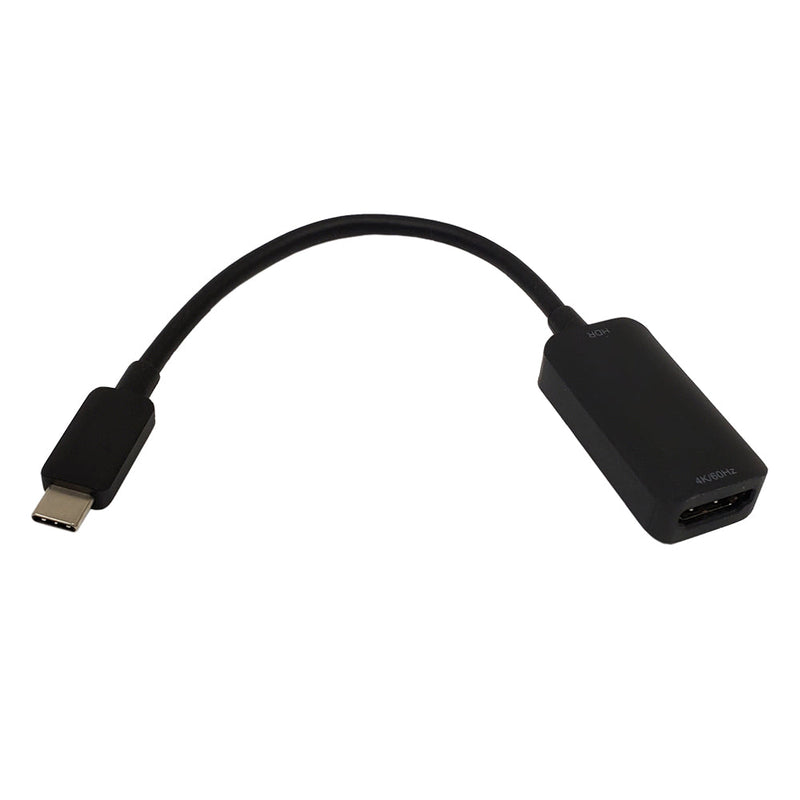 USB 3.1 Type-C to HDMI 4K@60Hz Adapter DP 1.4 Alt Mode HDR - Black