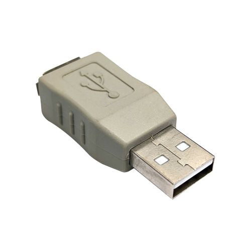 USB A Male to A Female Adapter - Grey