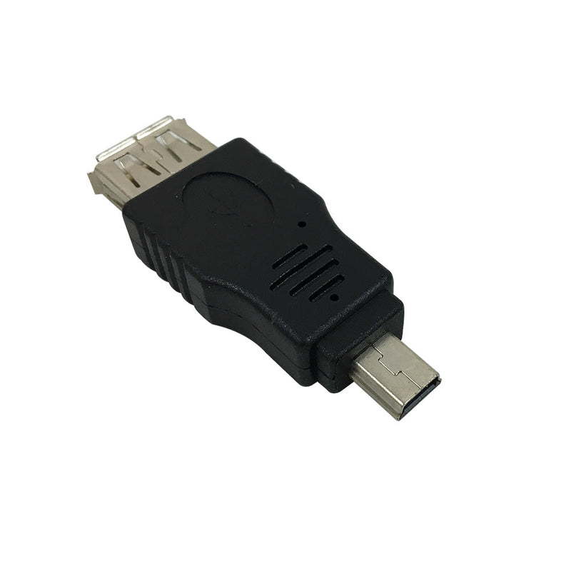USB A Female to Mini 5-Pin Male Adapter