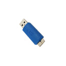 USB 3.0 A Male to micro B Male Adapter - Blue