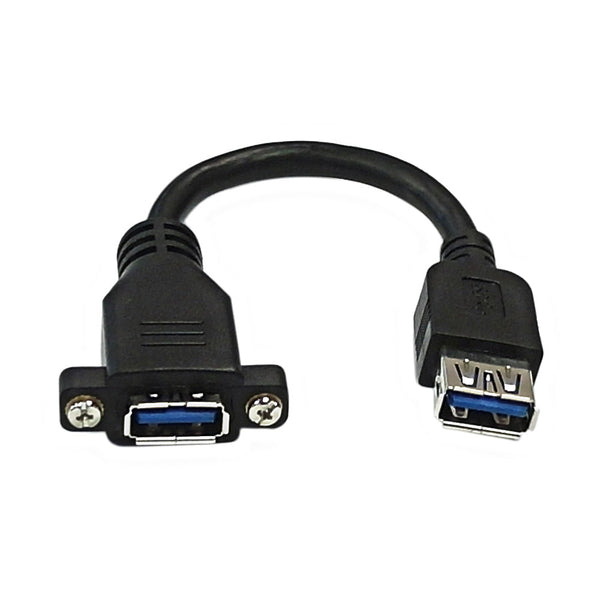 6 inch USB 3.0 to A Female Adapter with Screw Holes