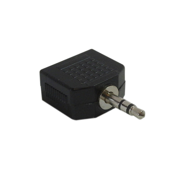 Male to 2 x 3.5mm Stereo Female Adapter