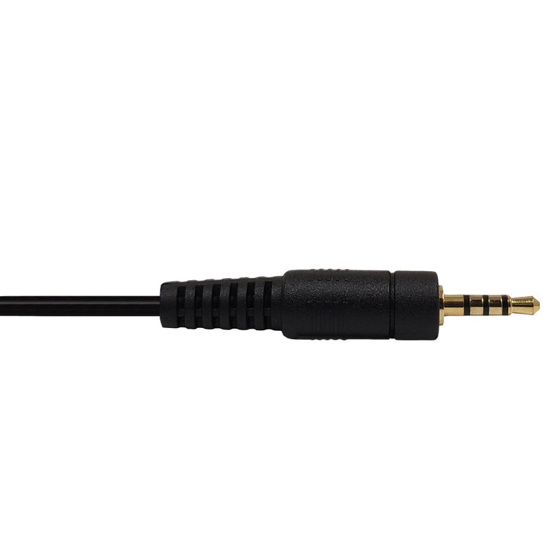 2.5mm 4C Male to Female Cable Riser Rated CMR/FT4 - Black