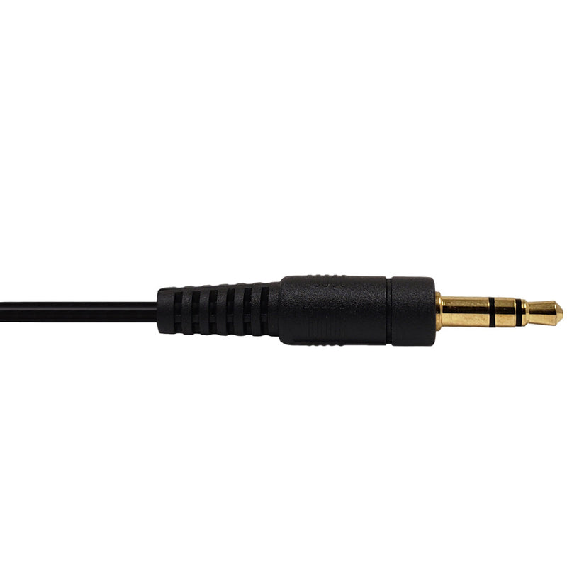 3.5mm Stereo Male to Female Cable Riser Rated CMR/FT4 - Black