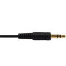 3.5mm Stereo Male Straight to Male Right Angle Cable - Riser Rated CMR/FT4