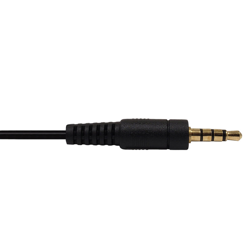 3.5mm 4C Male to Female Cable Riser Rated CMR/FT4 - Black