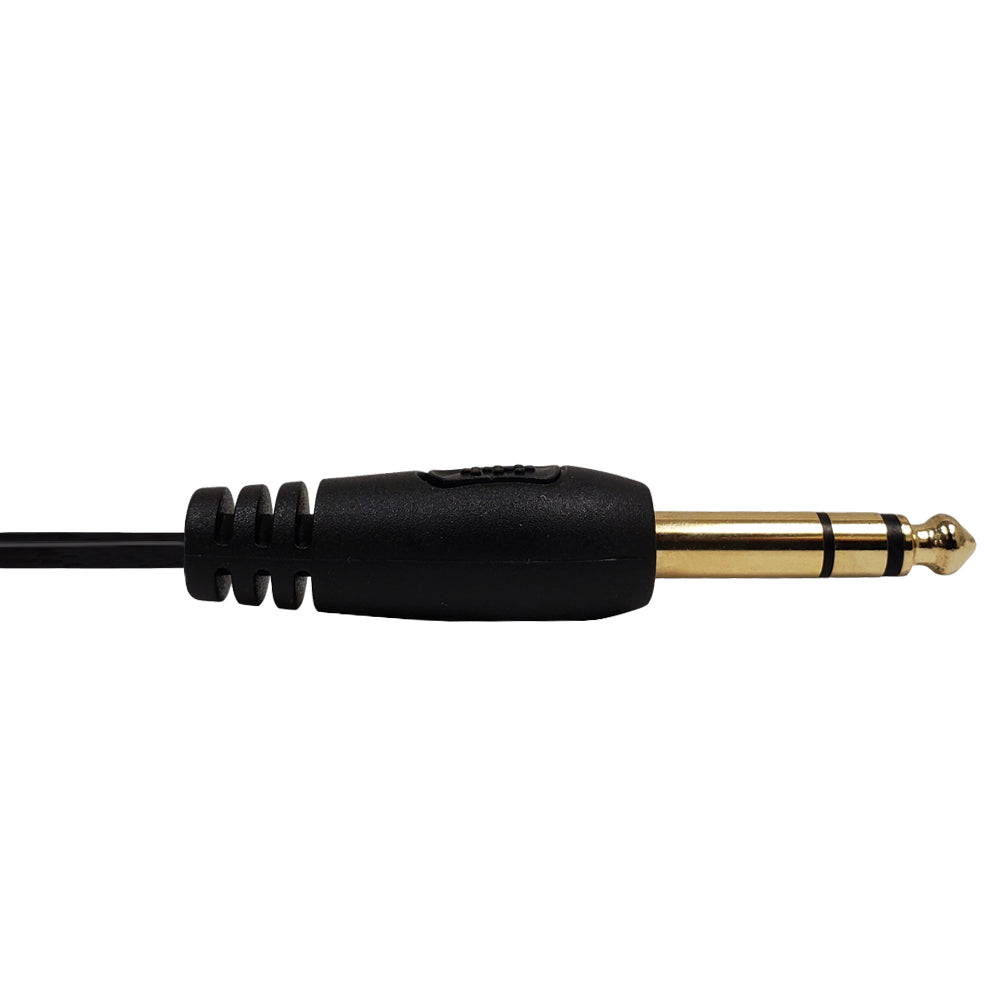 3.5mm Stereo Male to 1/4 inch TRS Male Stereo Cable - Riser Rated CMR/FT4