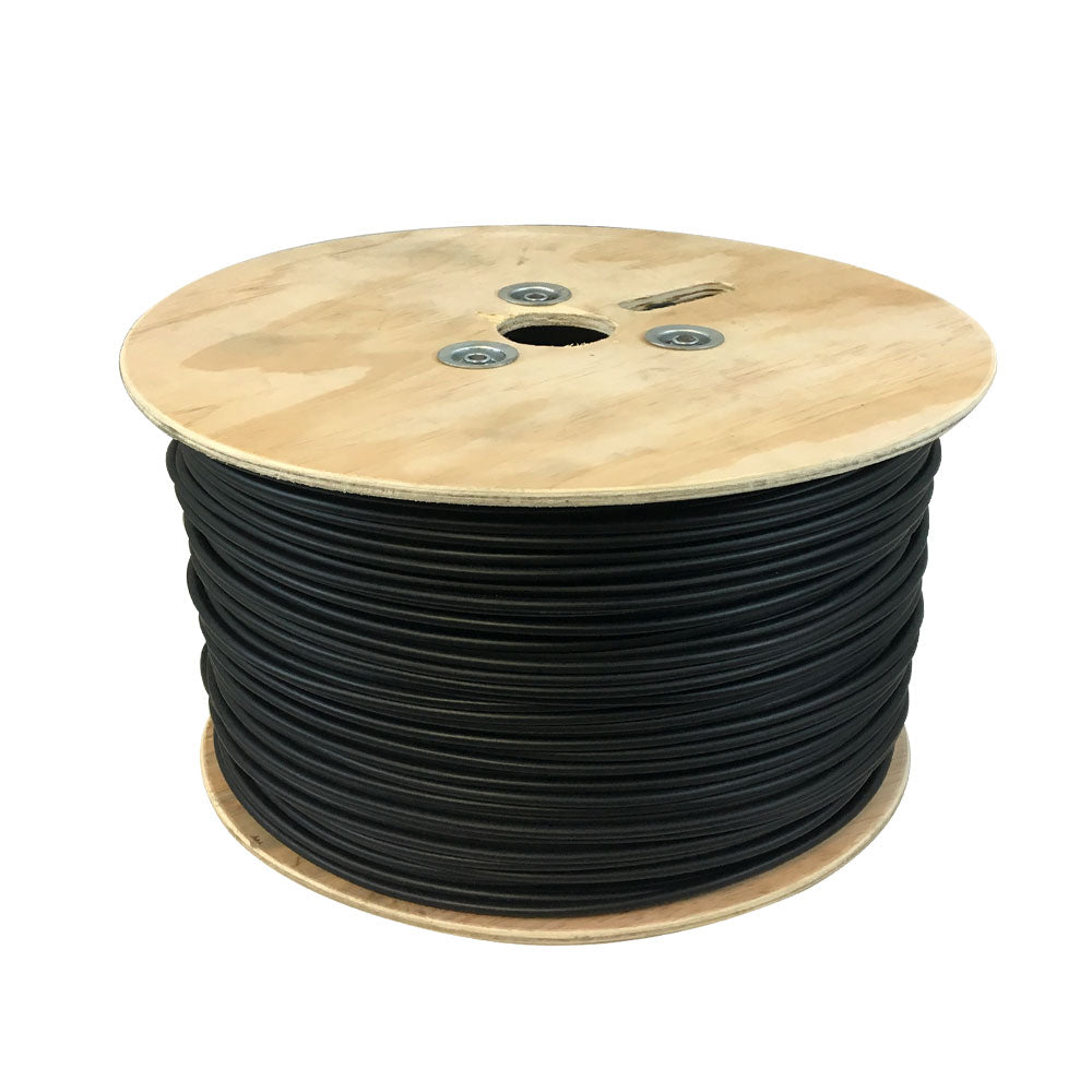 1000ft 2C Audio Bulk Cable - 22AWG Stranded 90% Braid + 100% Foil FT4