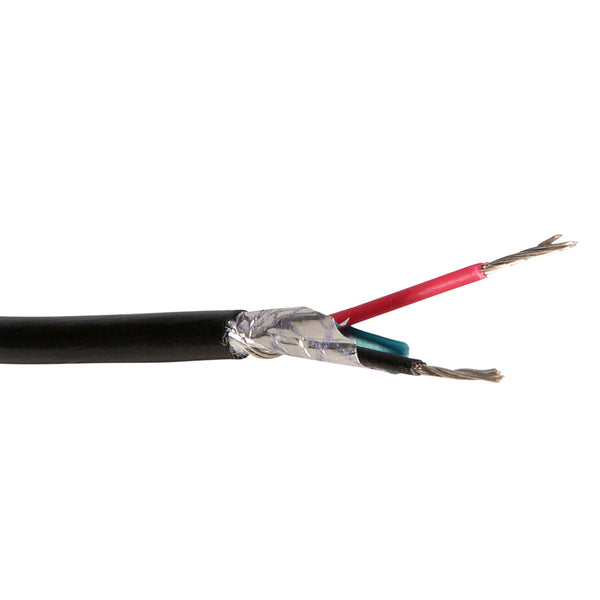 1000ft 2C Audio Bulk Cable - 22AWG Stranded 90% Braid + 100% Foil FT4