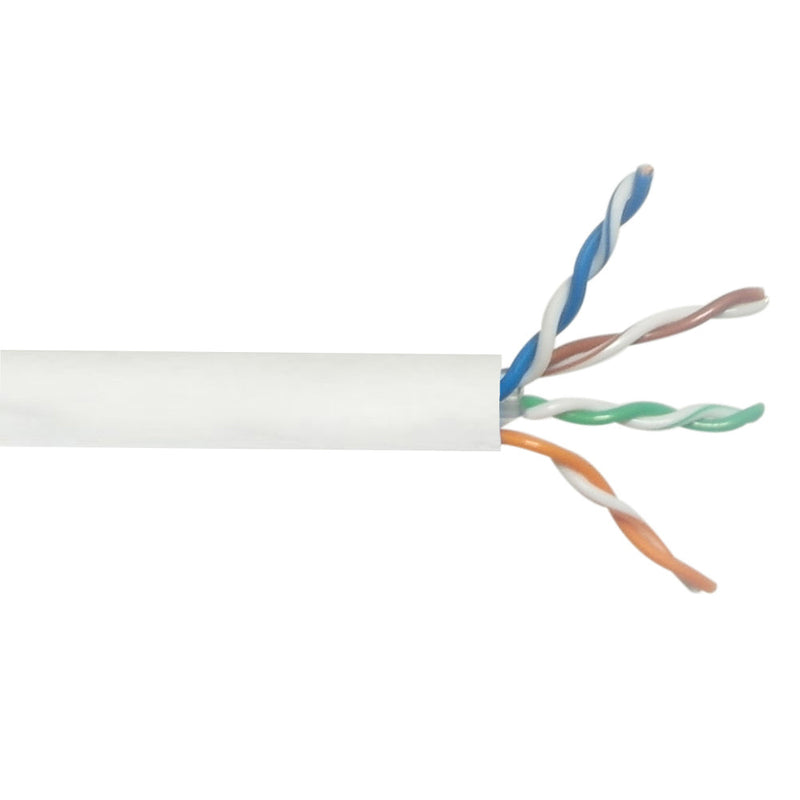 1000ft CAT6A Solid U/UTP 650Mhz 23AWG CMP Plenum Bulk Cable