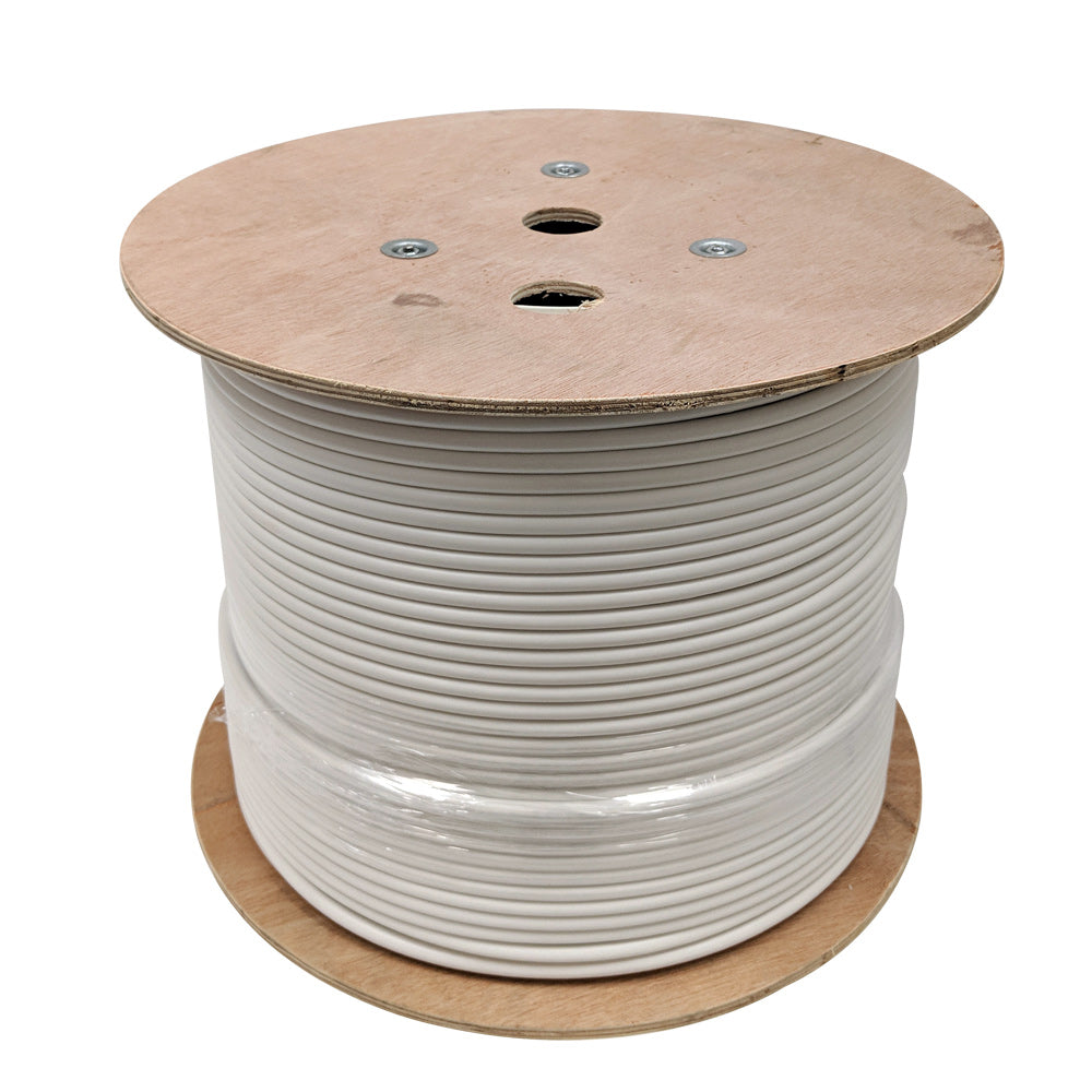 1000ft RG11 14AWG CCS 60% Braid Bulk Cable CMP - White