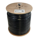 1000ft RG11 14AWG CCS 60% Braid Direct Burial Bulk Cable - Black