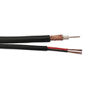 500ft RG59 20AWG BC 95% CCA Braid + 2C 18AWG CCA Siamese Bulk Cable CMR - Black