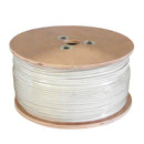 1000ft RG59 BC 20AWG Bulk Cable, 95% BC Braid CMP - White
