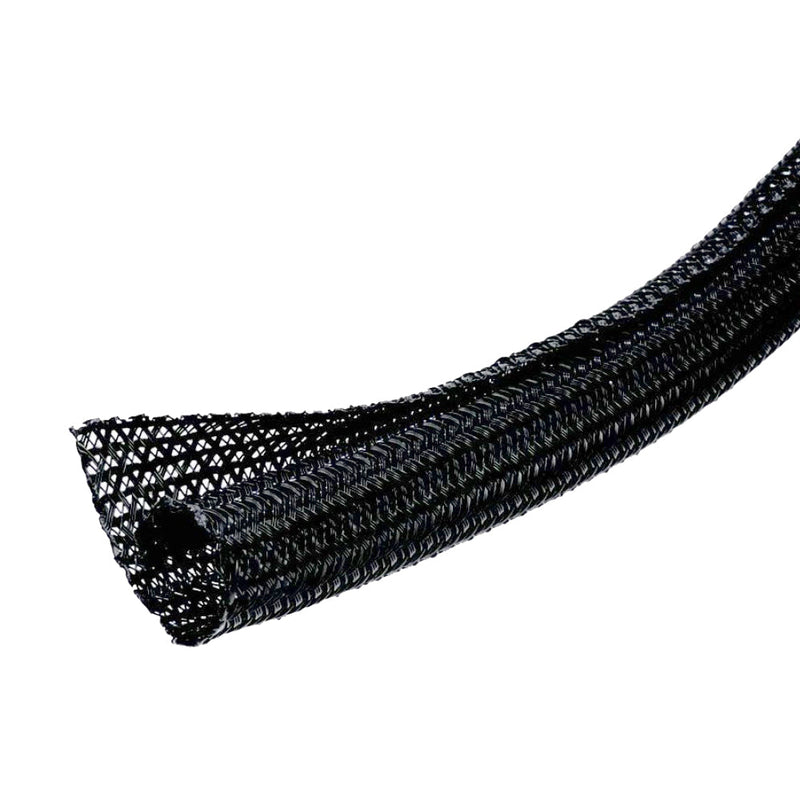 75ft 3/8 inch Split Braided Sleeving Black